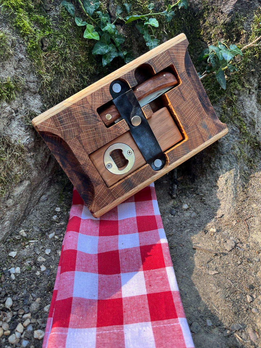 Planchinette Complète 14x21 Sans Rainure – Petite planche apéro en bois pour pique-nique